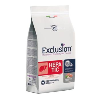 Exclusion Monoprotein Vet Diet Hepatic Medium&Large Breed (>10kg) száraz kutyatáp - sertés, rizs & borsó 12 kg kép
