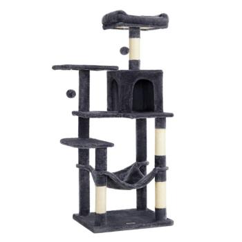 Feandrea kaparófa macskáknak, sötétszürke, H55xSz45xM143cm kép