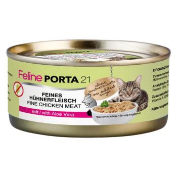 Feline Porta 21 gazdaságos csomag - 24 x 156 g - Csirke & aloe vera kép