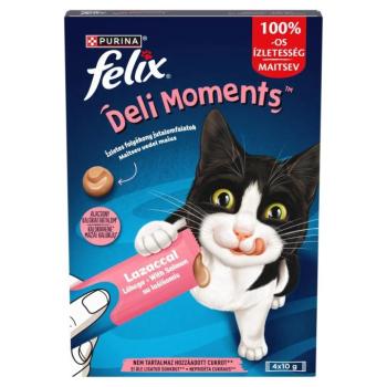 Felix Deli Moments jutalomfalat macskáknak - lazac 4 x 10 g kép