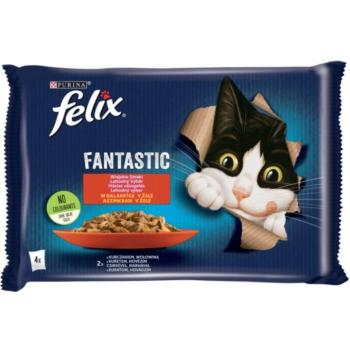 FELIX Fantastic beef & chicken in aspic 4x85 g kép