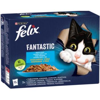 FELIX Fantastic Fish Selection in aspic 12x85 g kép