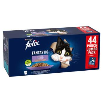 Felix Fantastic Házias Válogatás aszpikban nedves macskaeledel 2 x (44 x 85 g) kép