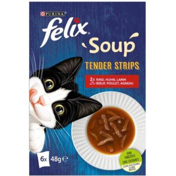 FELIX Soup Tender Strips beef/chicken/lamb 6x48 g kép