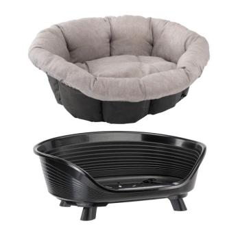 Ferplast Siesta Deluxe kutyakosár+tweed bézs ágybetét+lábak, 6-os méret kép