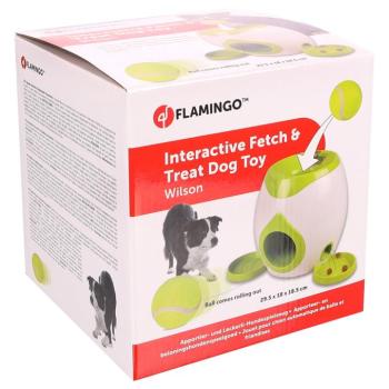 Flamingo Fetch & Treat Teniszlabdával interaktív játék kutyáknak kép