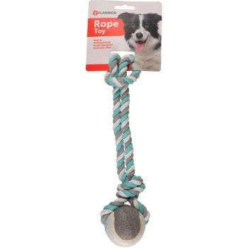 Flamingo Jim Pull Rope - kötél teniszlabdával, menta S kép
