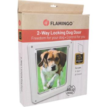 Flamingo Napoleon kutyaajtó - fehér 1 db kép