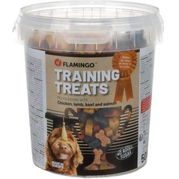 Flamingo Training Snack mini csont alakú jutalomfalat kutyáknak - csirke, bárány, marha, lazac 500 g kép