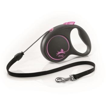 Flexi Black Design zsinóros M 5 m 20 kg pink kép