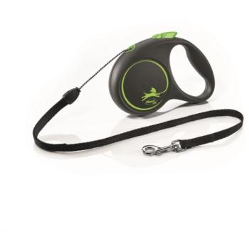 Flexi Black Design zsinóros S 5 m 12 kg zöld kép