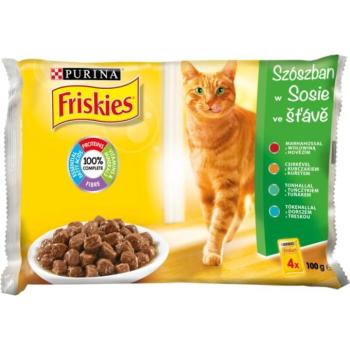 Friskies Beef/chicken/tune/cod in sauce 4x85 g kép