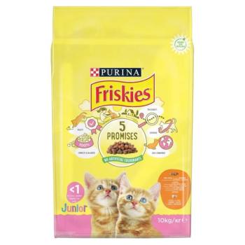 Friskies Junior száraz macskaeledel - csirkével, tejjel és hozzáadott zöldségekkel 2 x 10 kg kép