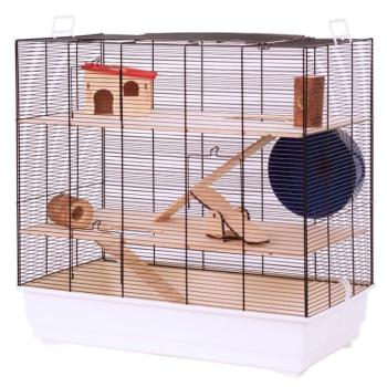 Fun Area Leon kisállat ketrec - fehér: H 67 x Sz 36,5 x M 65 cm kép