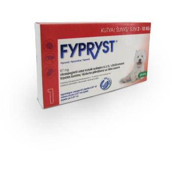 FYPRYST Spot On S 2-10 kg-os Kutyáknak 3x0,67 ml kép