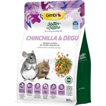 Gimbi Mother Nature Chinchilla & Degu - állateledel csincsillák és deguk számára 800 g kép