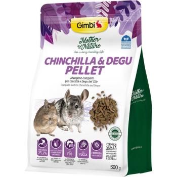 Gimbi Mother Nature Chinchilla & Degu Pellet - állateledel csincsillák és deguk számára 500 g kép