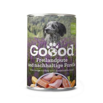 Goood Senior Freilandpute & Nachhaltige Forelle - pulykás és pisztrángos konzerv 400 g kép