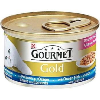 Gourmet Gold Ocean fish & spinach 85 g kép