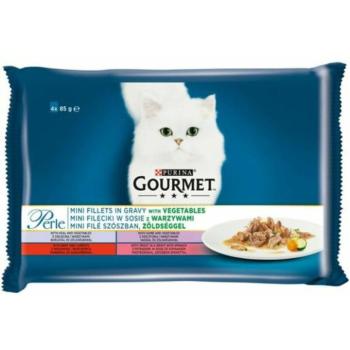 Gourmet Perle calf, venison, beef & trout 4x85 g kép