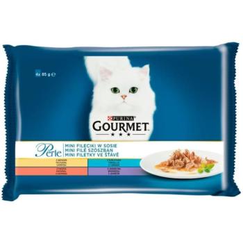 Gourmet Perle Multipack turkey, tuna, duck & veal 4x85 g kép