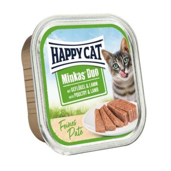 Happy Cat Minkas Duo - Baromfi és bárány 16 x 100 g kép