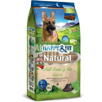 Happy&Fit Natural Adult Lamb & Rice 12 kg kép