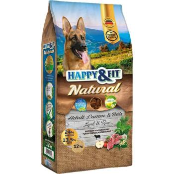 Happy&Fit Natural Adult Lamm&Reis 2x12 kg kutyatáp kép