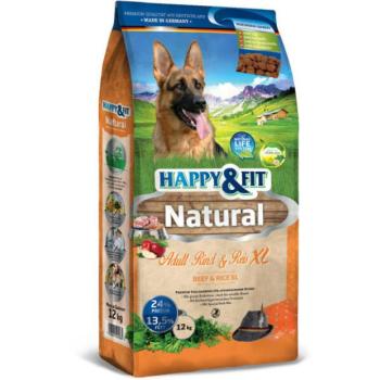 Happy&Fit Natural Adult Rind & Rice/Beef & Rice XL 12 kg kép