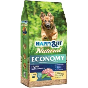 Happy&Fit Natural Economy Adult pork & vegetables 12 kg kép