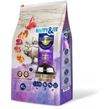 Happy&Fit Superior cattle, ostrich & water buffalo with pumpkin 10 kg kép