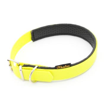 Heim Biothane® nyakörv kutyáknak puha béléssel, neonsárga 50-es méret:36-44cm nyakkörfogat, 25mm szélesség kép