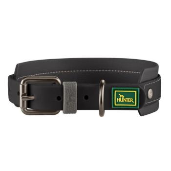 HUNTER Havanna nyakörv kutyáknak, fekete, M-L: 55cm hosszú, 40mm széles kép