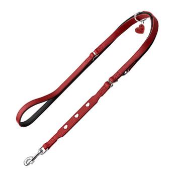 HUNTER Love állítható vezetőpóráz kutyáknak, piros, 200cmx18mm kép