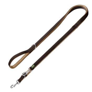 HUNTER neoprén vezetőpóráz kutyáknak, barna/karamell, H 200cm, Sz 15mm kép