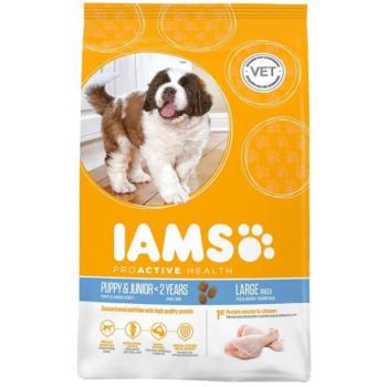 Iams Proactive Health Puppy & Junior Large Breed Chicken 12 kg kép