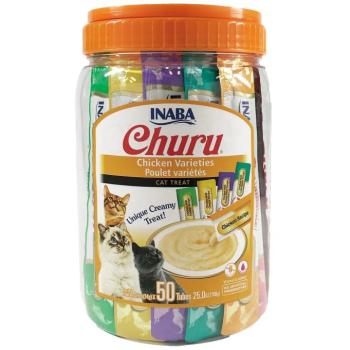 INABA Cat Churu Püré - csirke mix 50 db 50 x 14 g kép