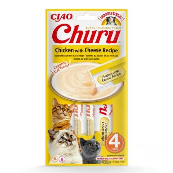 Inaba Cat Churu Püré - csirke, sajttal 4 x 14 g kép