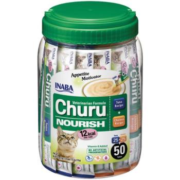 Inaba Cat Vet Churu Nourish jutalomfalatok - csirke & tonhal 50 x 14 g kép