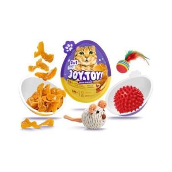 JOY&TOY! Meglepetés tojás macskáknak Thin Flakes - csirkehús kép