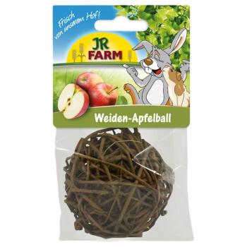 JR Farm fűzfa labda almával snacklabda & játék kisállatoknak, kb. 8 cm kép