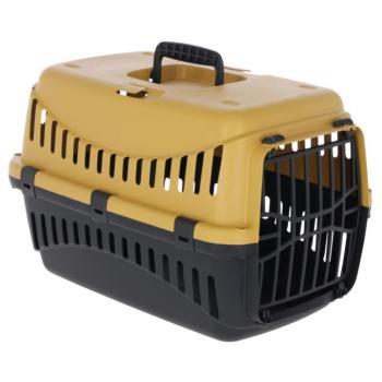 Kerbl Pet Expedion szállítóbox 45x30x30cm sárga/sötétszürke, kutyáknak, macskáknak, kisállatoknak kép