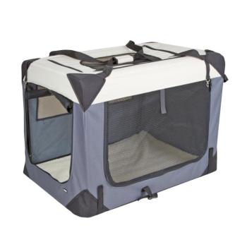 Kerbl Pet Journey szállítóbox, szürke/bézs, 92x65x66cm, kutya kép