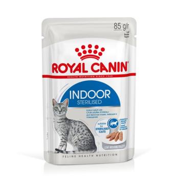 Kiegészítés a száraztáphoz: 12x85g Royal Canin Indoor Sterilised Loaf nedvestáp kép