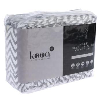 kooa pelenka kan kutyáknak faszénnel, L méret, 2x15db kép