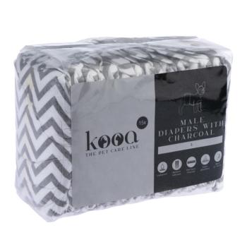 kooa pelenka kan kutyáknak faszénnel, S méret, 2x15db kép