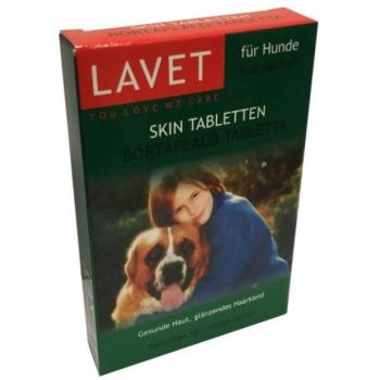 Lavet bőrtápláló tabletta kutyáknak 50 db kép