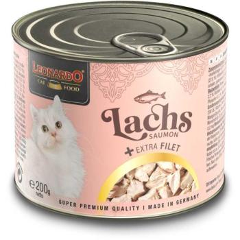 Leonardo lazac + extra filé konzerv macskaeledel 200 g kép