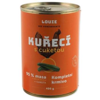 LOUIE csirke konzerv cukkinivel, vitaminokkal és ásványi anyagokkal 400g kép