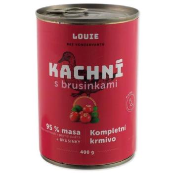 LOUIE konzerv kacsa áfonyával, vitaminokkal és ásványi anyagokkal 400g kép